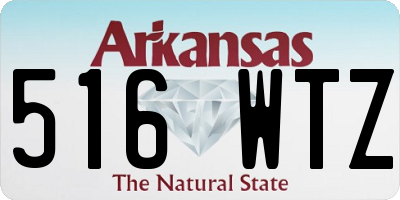 AR license plate 516WTZ