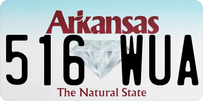 AR license plate 516WUA