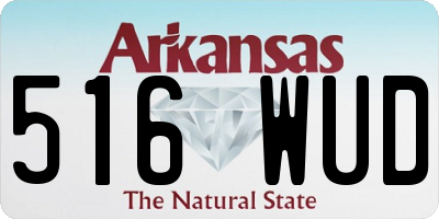 AR license plate 516WUD
