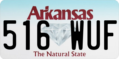 AR license plate 516WUF