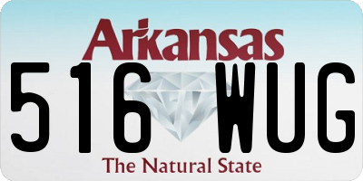 AR license plate 516WUG