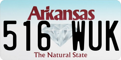 AR license plate 516WUK