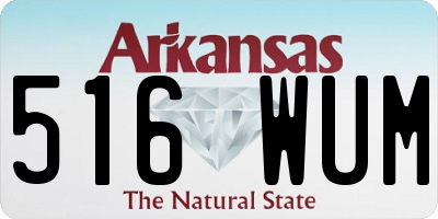 AR license plate 516WUM