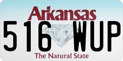 AR license plate 516WUP