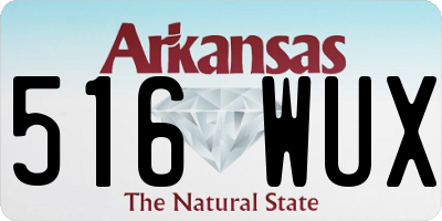AR license plate 516WUX