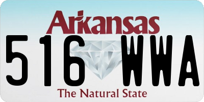 AR license plate 516WWA