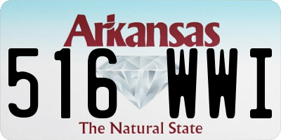 AR license plate 516WWI