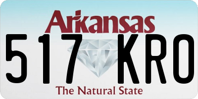 AR license plate 517KRO