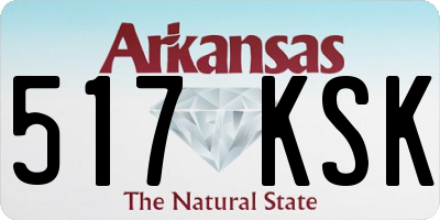 AR license plate 517KSK