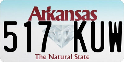 AR license plate 517KUW