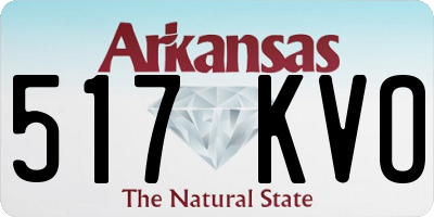 AR license plate 517KVO