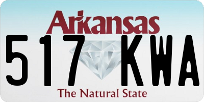 AR license plate 517KWA