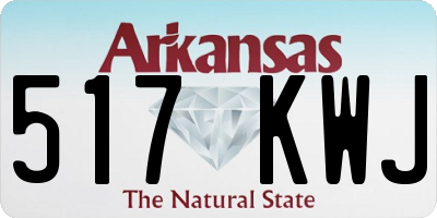 AR license plate 517KWJ