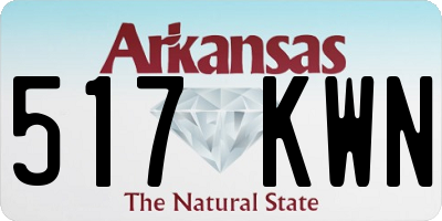 AR license plate 517KWN