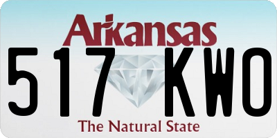 AR license plate 517KWO
