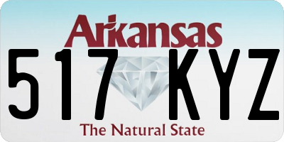 AR license plate 517KYZ
