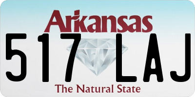 AR license plate 517LAJ