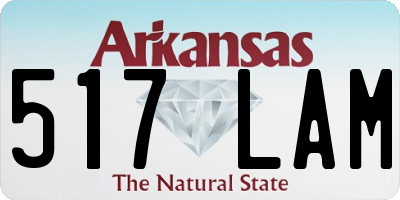 AR license plate 517LAM