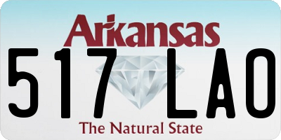 AR license plate 517LAO