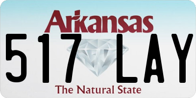 AR license plate 517LAY