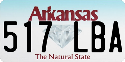 AR license plate 517LBA