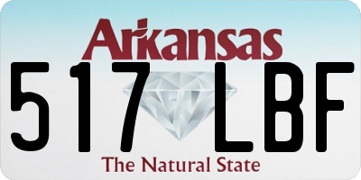 AR license plate 517LBF