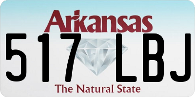 AR license plate 517LBJ