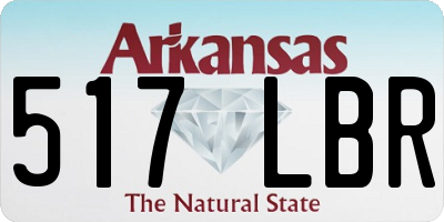 AR license plate 517LBR