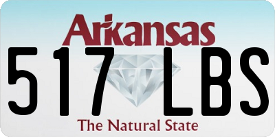 AR license plate 517LBS