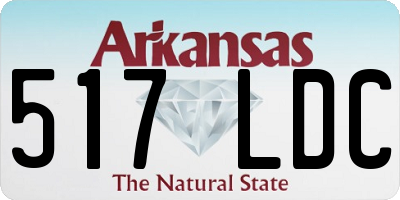 AR license plate 517LDC