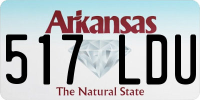 AR license plate 517LDU
