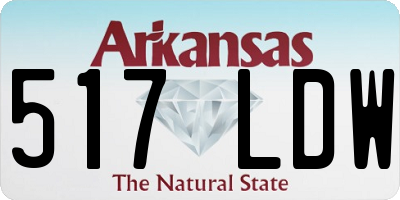 AR license plate 517LDW