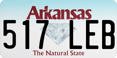 AR license plate 517LEB