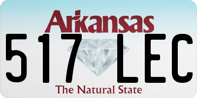 AR license plate 517LEC