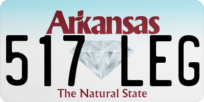 AR license plate 517LEG