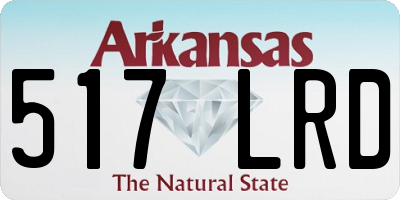 AR license plate 517LRD