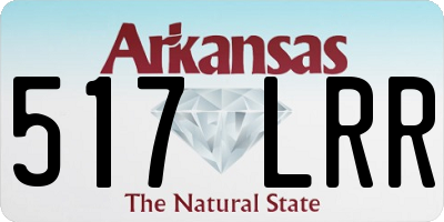 AR license plate 517LRR