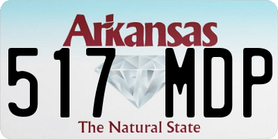 AR license plate 517MDP