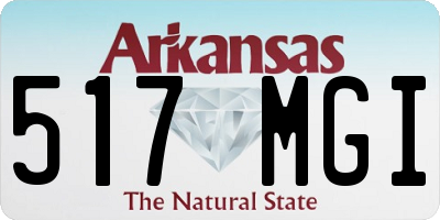 AR license plate 517MGI