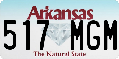 AR license plate 517MGM