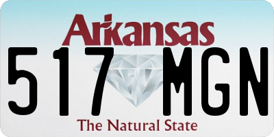 AR license plate 517MGN