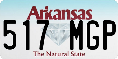 AR license plate 517MGP