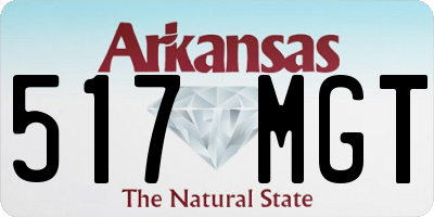 AR license plate 517MGT