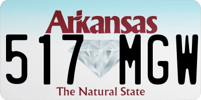 AR license plate 517MGW