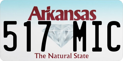 AR license plate 517MIC
