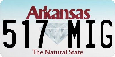 AR license plate 517MIG