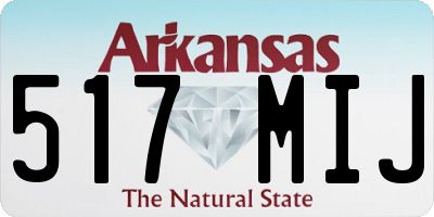 AR license plate 517MIJ