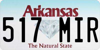 AR license plate 517MIR
