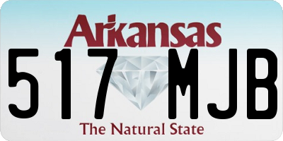 AR license plate 517MJB