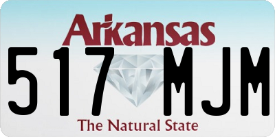AR license plate 517MJM
